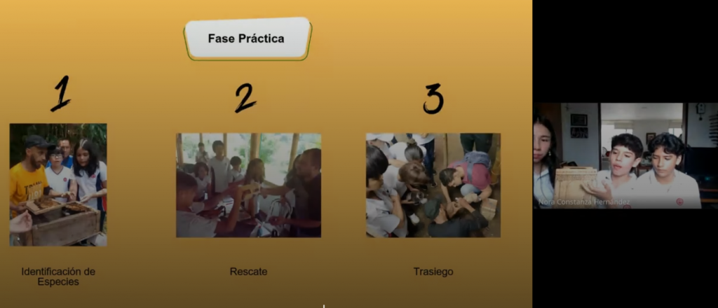 Soutenance orale de l'équipe de Colombie. 
